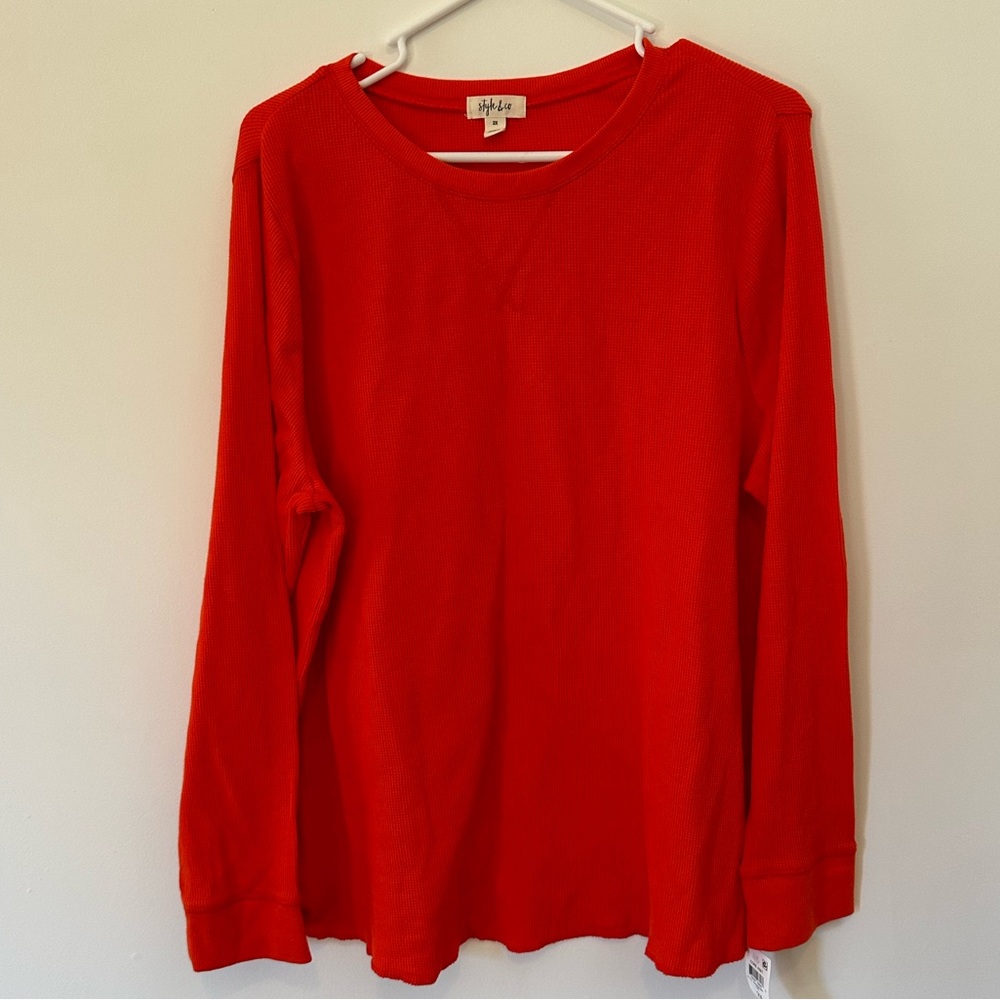 Style & Co Long Sleeve Tee